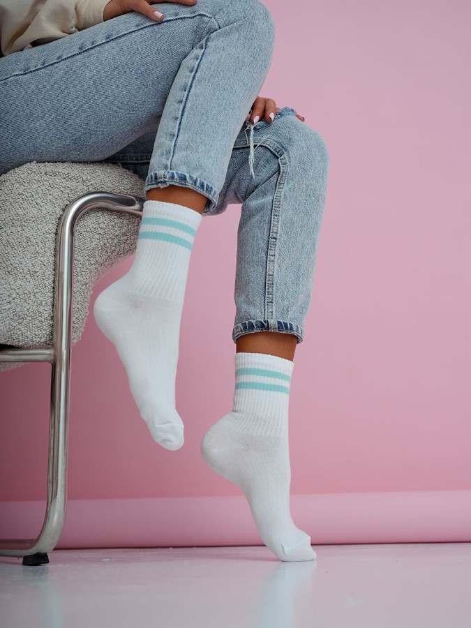 Women's stripes pattern socks 0200.212