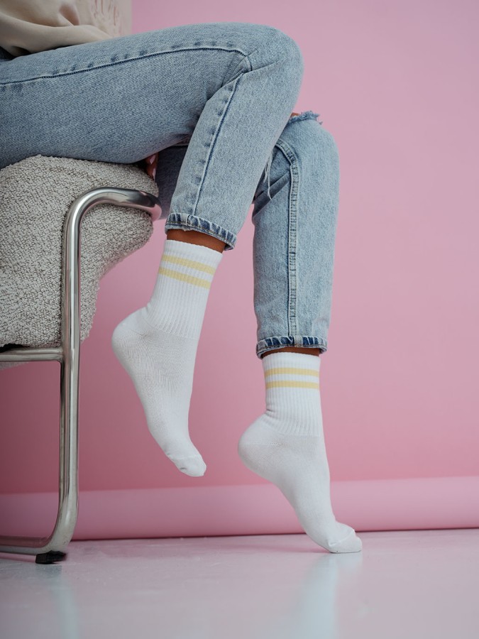 Women's stripes pattern socks 0200.212
