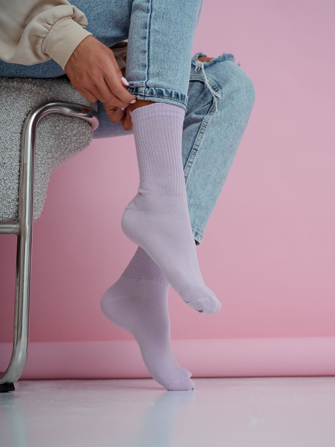Women's classic ribbed socks 1313.002
