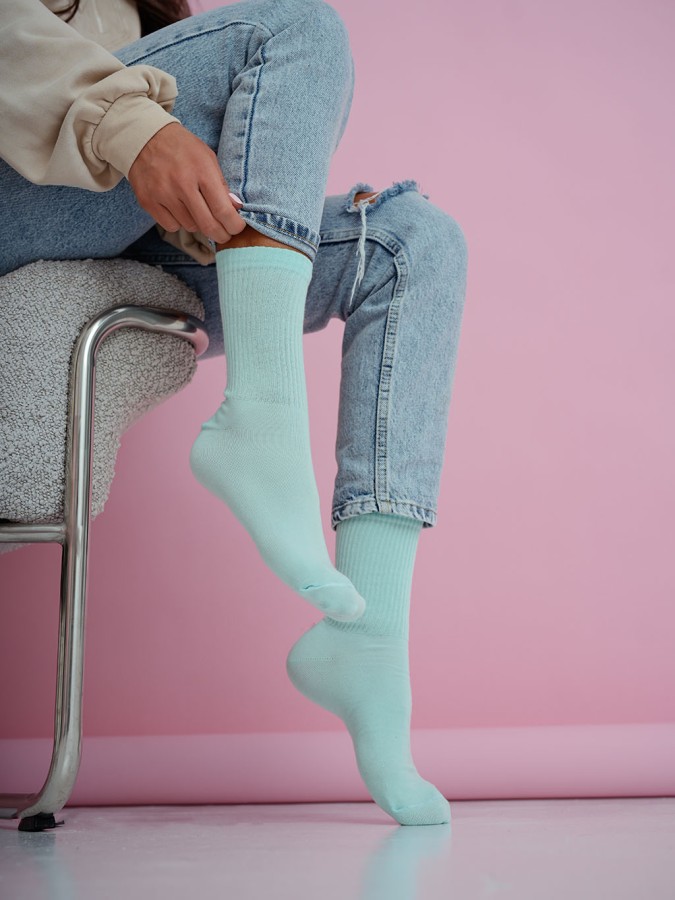 Women's classic ribbed socks 1313.002