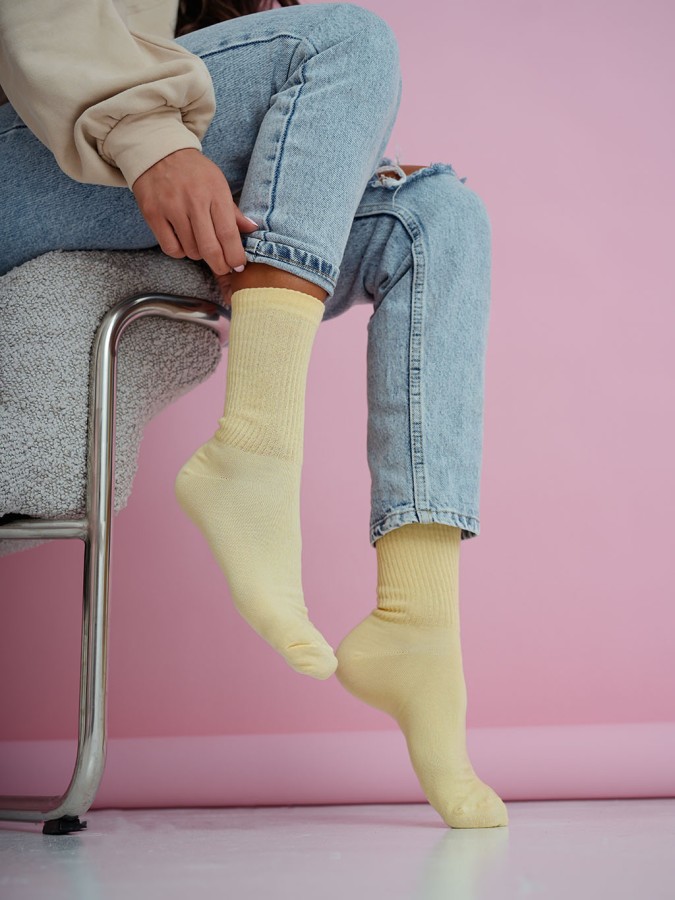 copy of Women's ribbed socks with stripes 1313.001