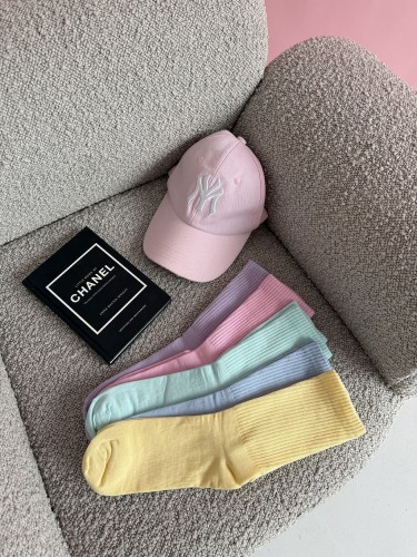 copy of Women's ribbed socks with stripes 1313.001