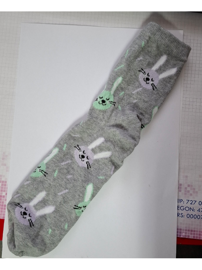 Women's Rabbit heads pattern socks 0200.220