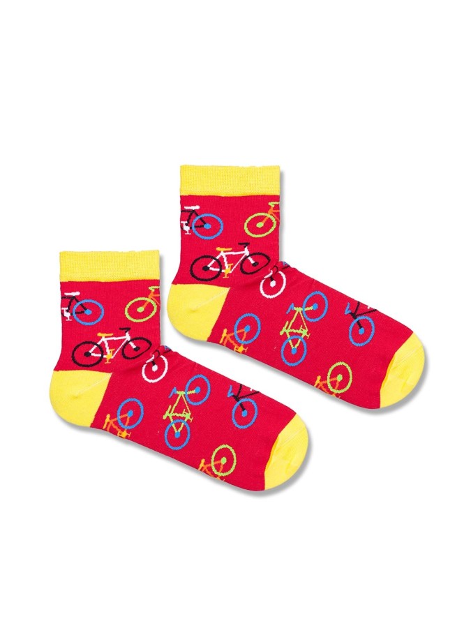 Men's Bicycles pattern short socks 1153.003