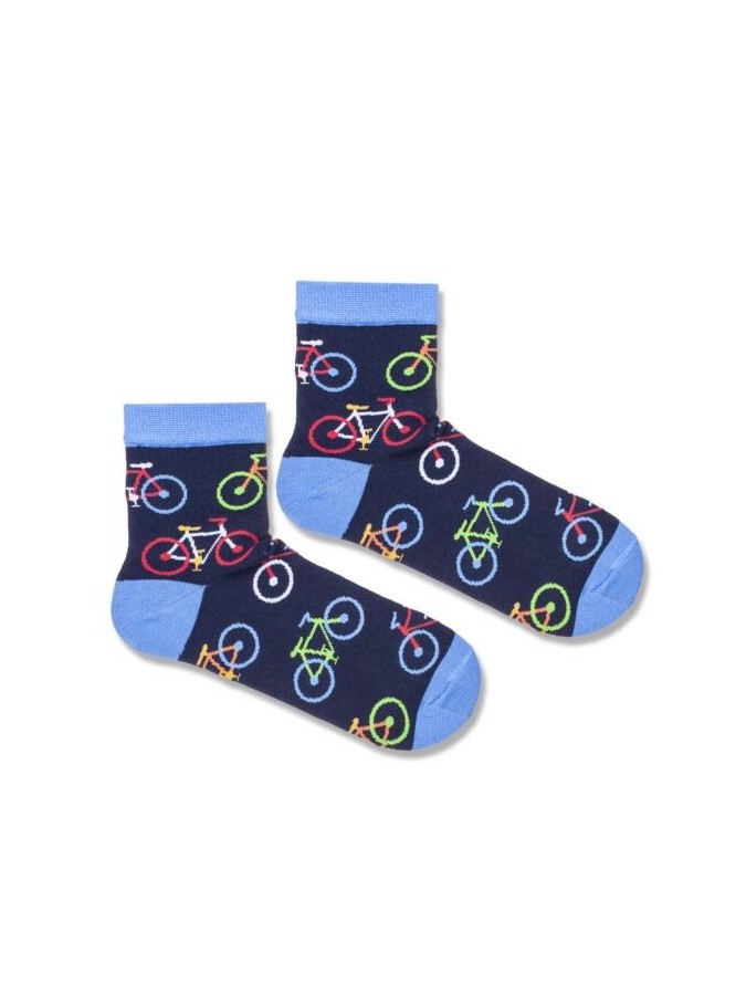 Men's Bicycles pattern short socks 1153.003