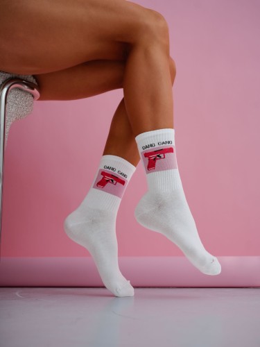 Women's GANG GANG pattern socks 0200.226