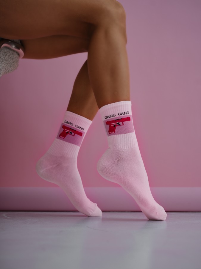 Women's GANG GANG pattern socks 0200.226