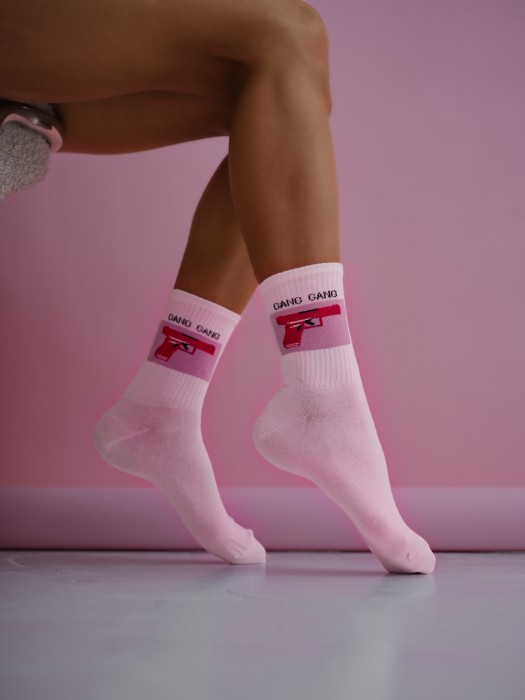 Women's GANG GANG pattern socks 0200.226