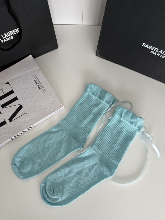 Women's socks with a ribbon 1641