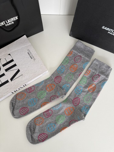 Men's Colorful Easter eggs pattern socks 0125.142