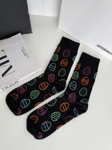 Men's Colorful Easter eggs pattern socks 0125.142 2