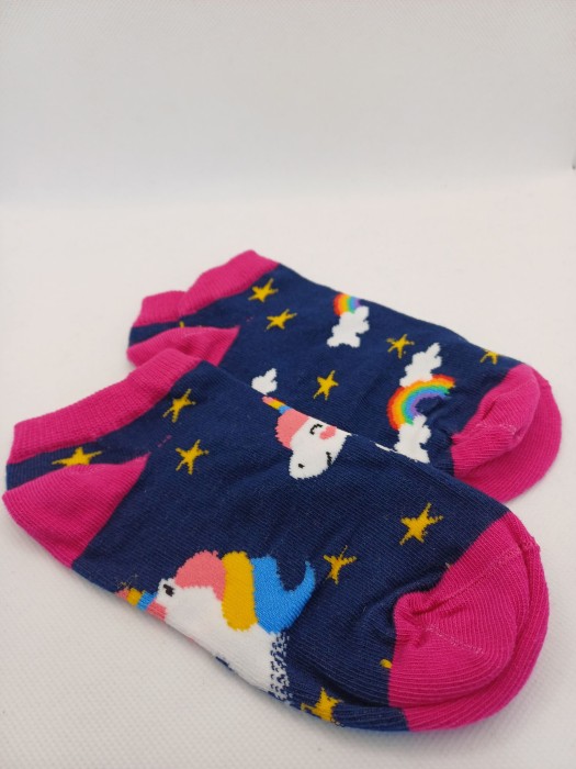 Kids' Unicorn pattern low ankle socks 1160.013