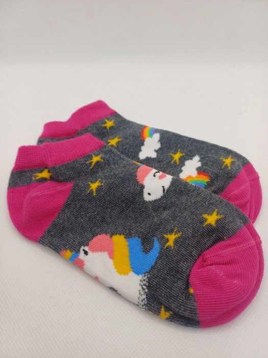 Kids' Unicorn pattern low ankle socks 1160.013