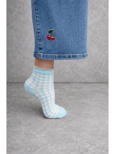 Women's checkered socks 0200.213