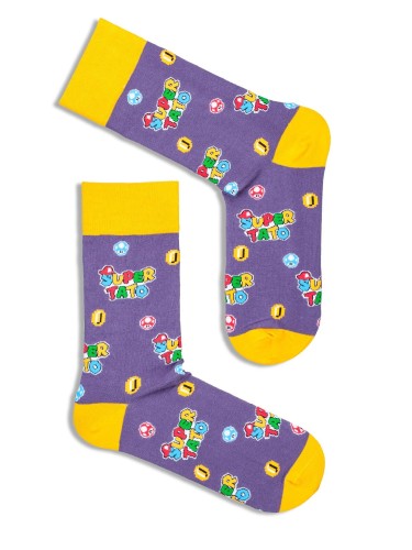 Men's Mario & Super Dad pattern socks 0125.001 2