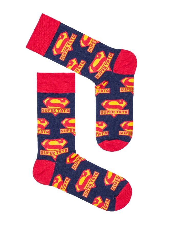 Men's Super Dad pattern socks 0125.002