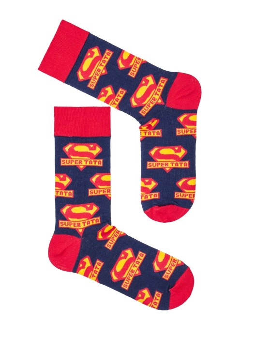 Men's Super Dad pattern socks 0125.002