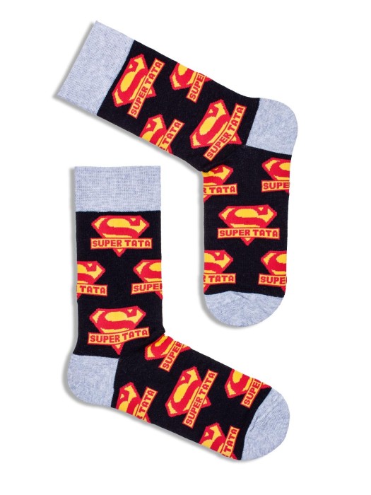 Men's Super Dad pattern socks 0125.002