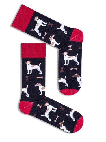 Skarpetki męskie Psy Jack Russell 0125.035 WYPRZEDAŻ 2