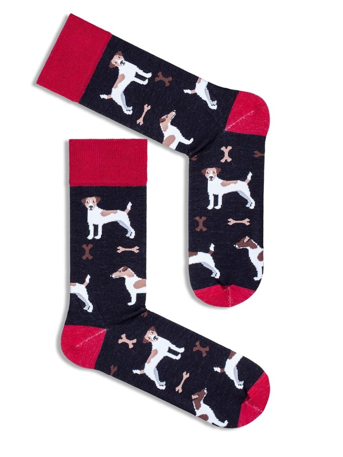 Skarpetki męskie Psy Jack Russell 0125.035...