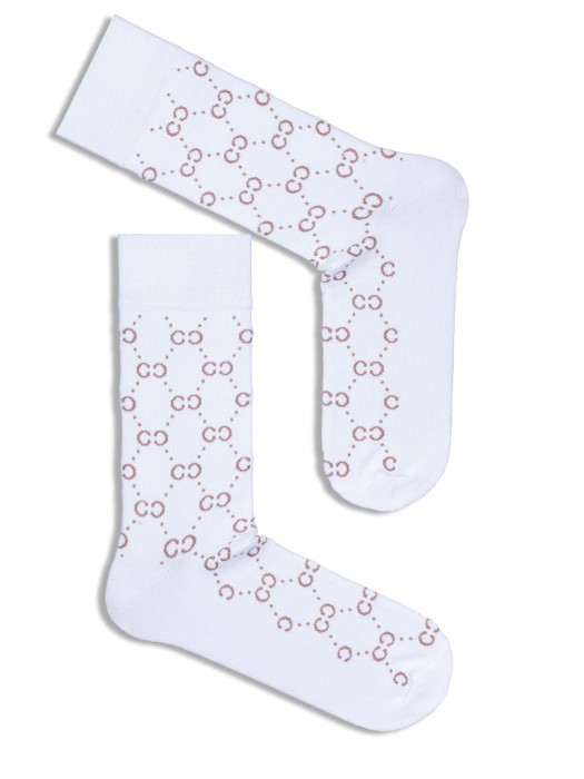 Men's CC pattern socks 0125.024