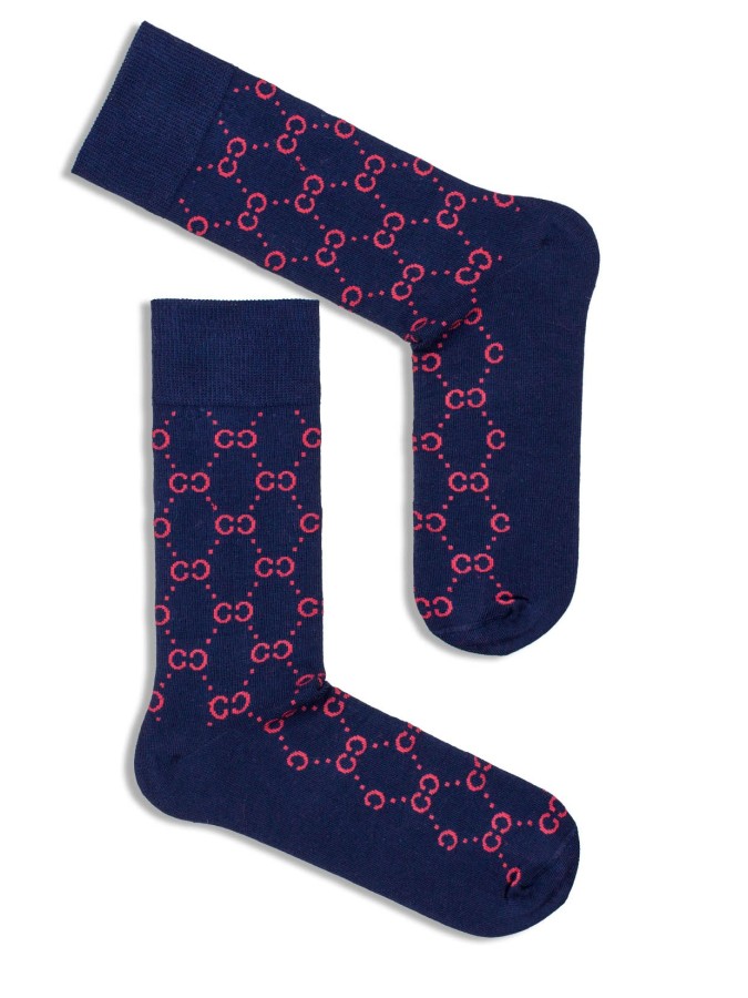 Men's CC pattern socks 0125.024
