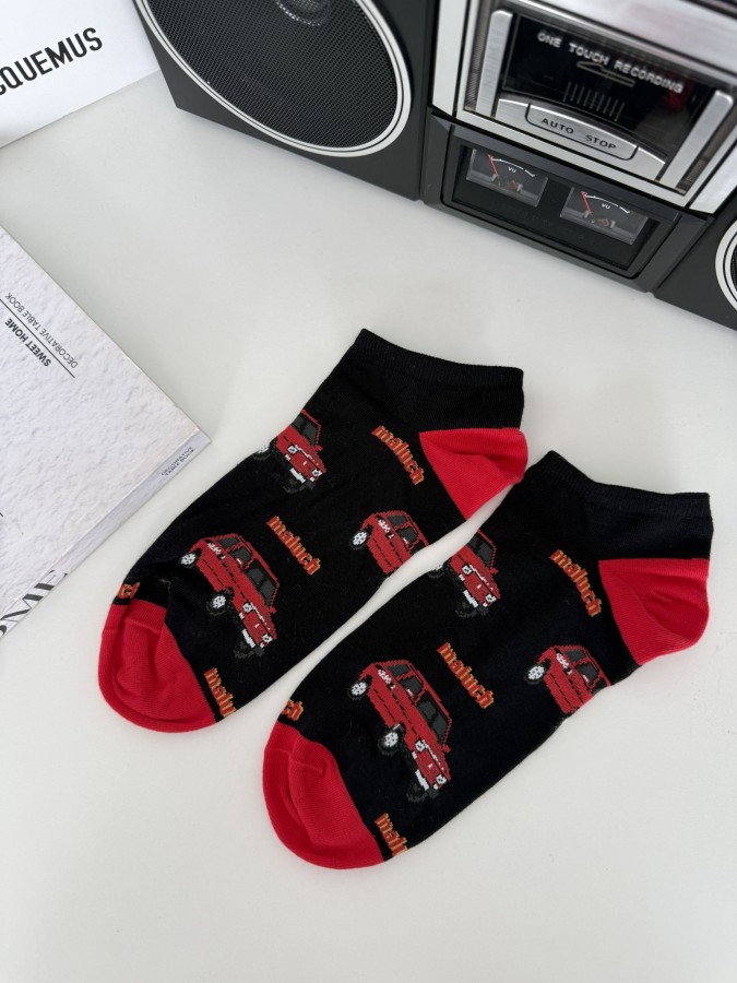 Men's Fiat 126p pattern low ankle socks 1108.054