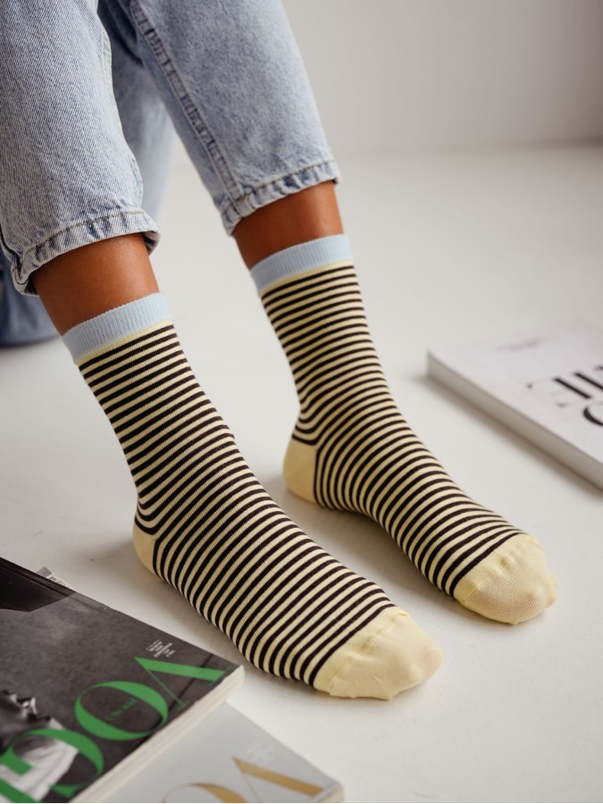 Women's Stripes pattern socks 0200.230