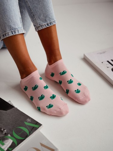 copy of Women's Lemons pattern low ankle socks 1146.085 2