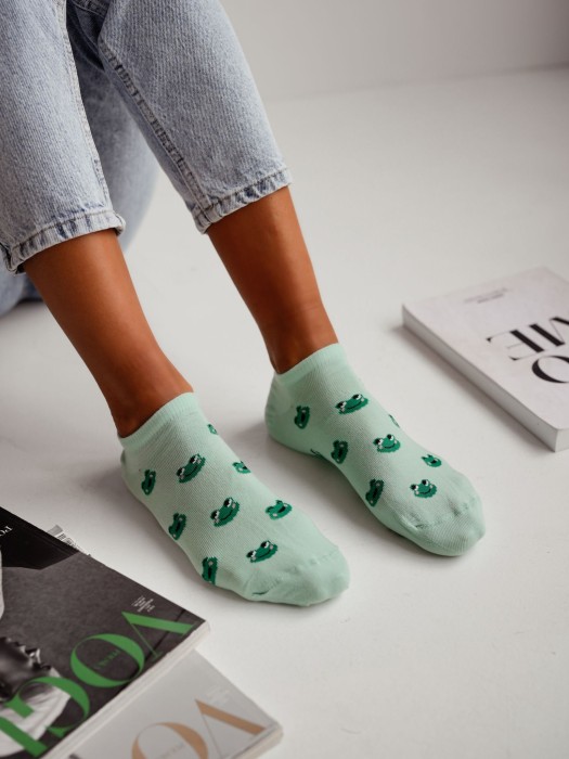 copy of Women's Lemons pattern low ankle socks 1146.085