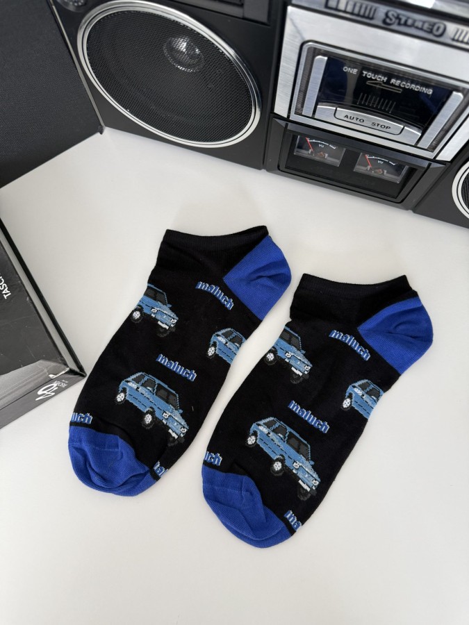 Men's Fiat 126p pattern low ankle socks 1108.054