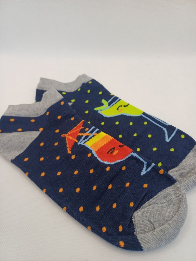 Women's Cocktail pattern low ankle socks 1146.090