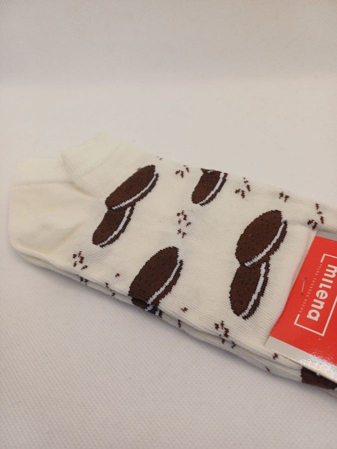 Women's Cookies pattern low ankle socks 029.1146