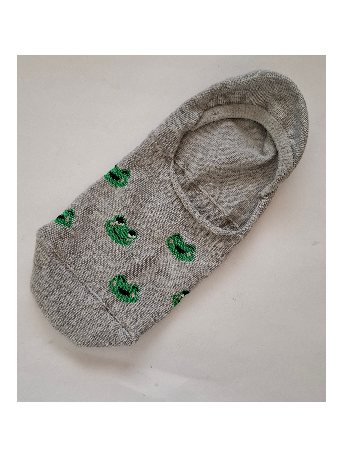 Cotton Small Frogs pattern invisible socks...