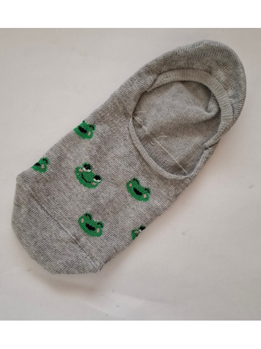 Cotton Small Frogs pattern invisible socks 0576.031
