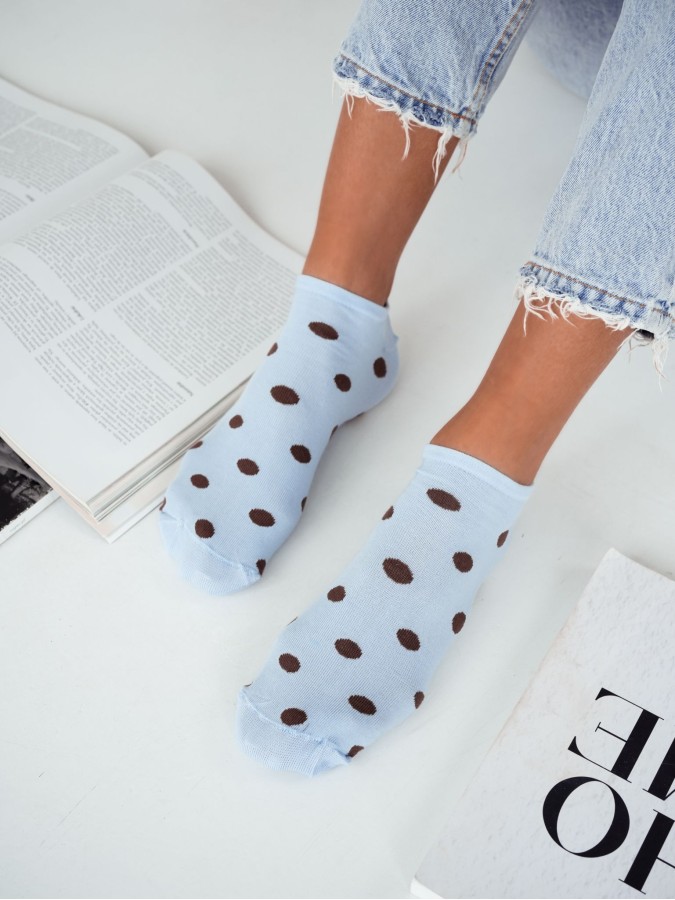 Women's Dots pattern low ankle socks 1146.088