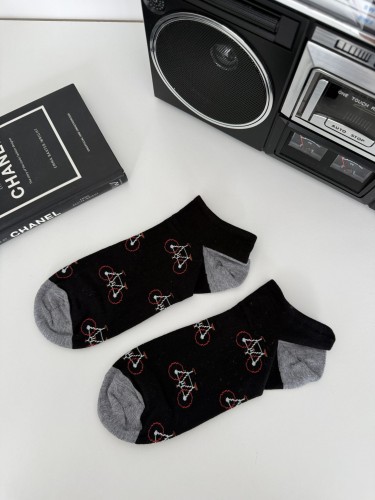 Men's Bicycles pattern low ankle socks 1108.056