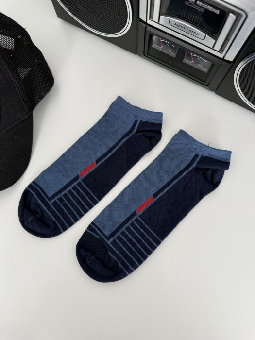 Men's model 028 pattern low ankle socks 0170.028