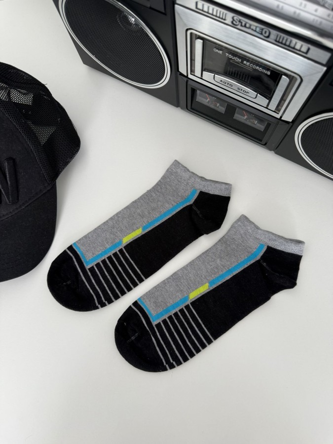 Men's model 028 pattern low ankle socks 0170.028