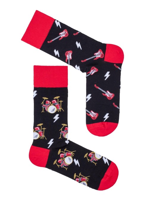 Men's Guitars & Drums pattern socks 0125.080