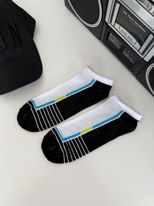 Men's model 028 pattern low ankle socks 0170.028