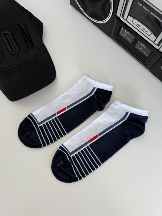 Men's model 028 pattern low ankle socks 0170.028