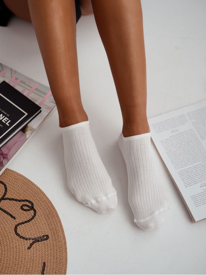 Women's ribbed low ankle socks 1146.093