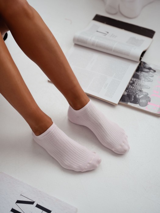 Women's ribbed low ankle socks 1146.093