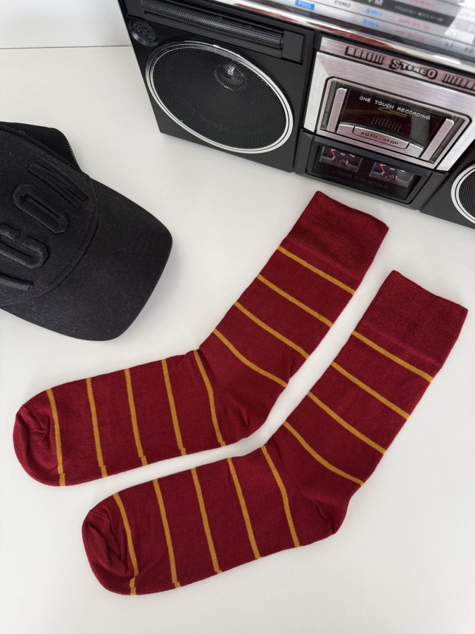 Men's Thin stripes pattern socks  0125.148