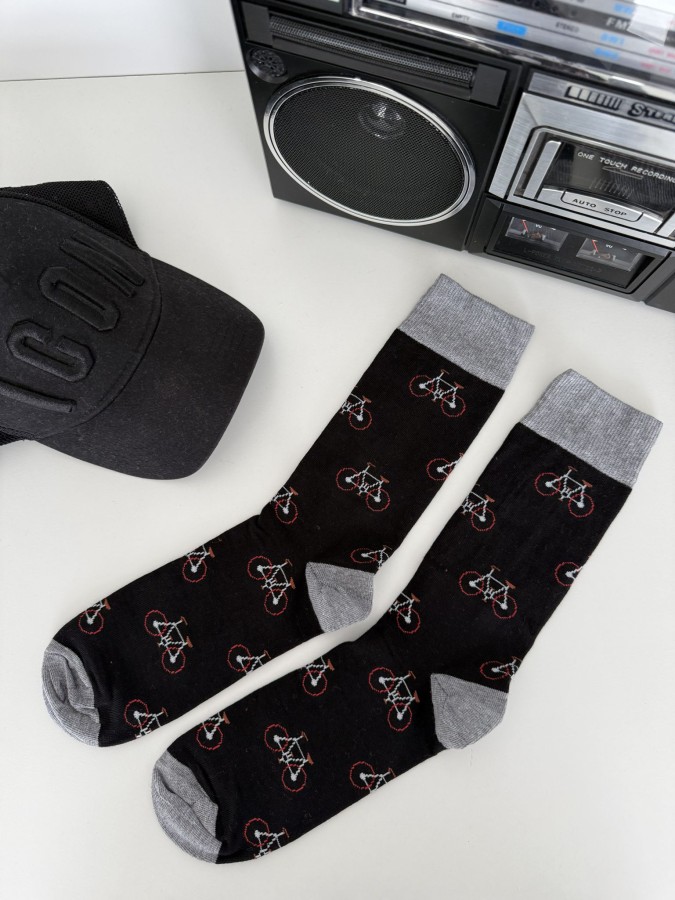 Men's Bicycles pattern socks 0125.149