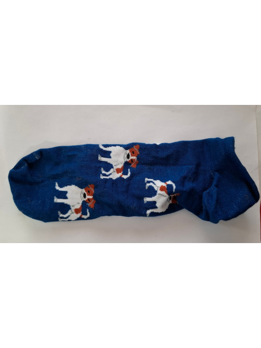 Men's Jack Russell Terrier pattern low ankle socks 1108.057
