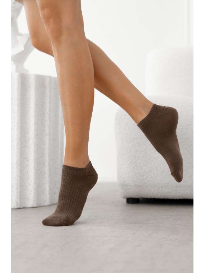 Women's ribbed low ankle socks 1146.093