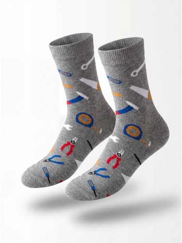 Men's Tools pattern short socks 1153.055