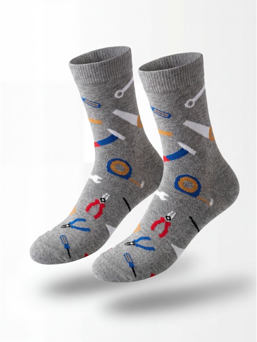 Men's Tools pattern short socks 1153.055
